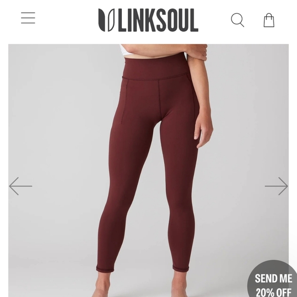 BRAND NEW NEVER WORN LINKSOUL WOMENS LEGGINGS - Picture 3 of 5